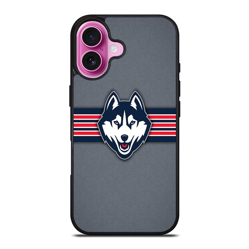 UCONN HUSKIES BASKETBALL LOGO NBA LOGO 2 iPhone 16 Plus Case Cover