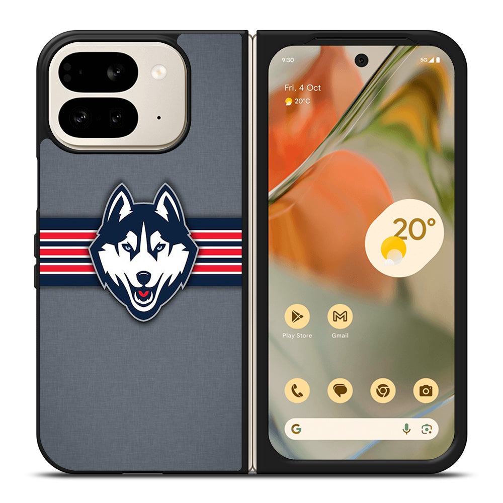 UCONN HUSKIES BASKETBALL LOGO NBA LOGO 2 Google Pixel 9 Pro Fold Case Cover