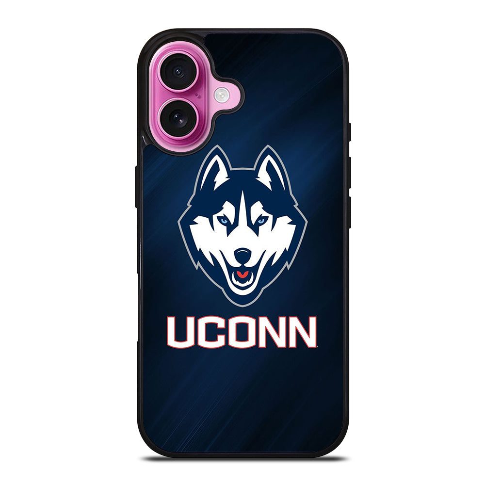 UCONN HUSKIES BASKETBALL LOGO NBA LOGO iPhone 16 Plus Case Cover