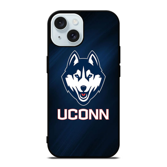 UCONN HUSKIES BASKETBALL LOGO NBA LOGO iPhone 15 Case Cover