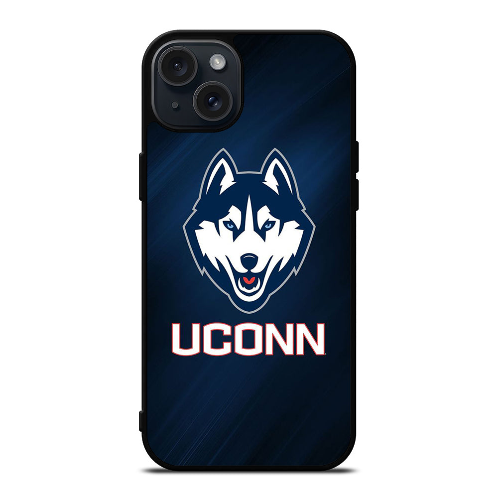 UCONN HUSKIES BASKETBALL LOGO NBA LOGO iPhone 15 Plus Case Cover