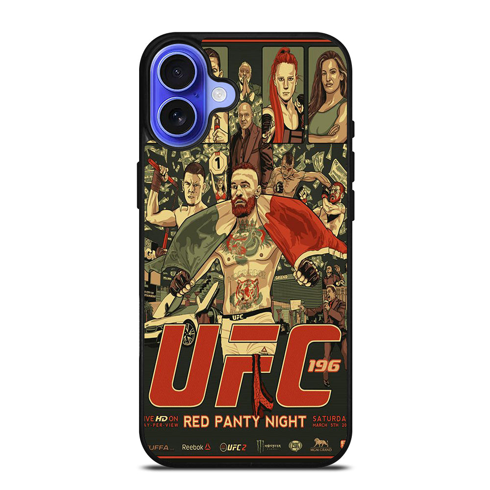 UFC LOGO FIGHTING POSTER iPhone 16 Case Cover
