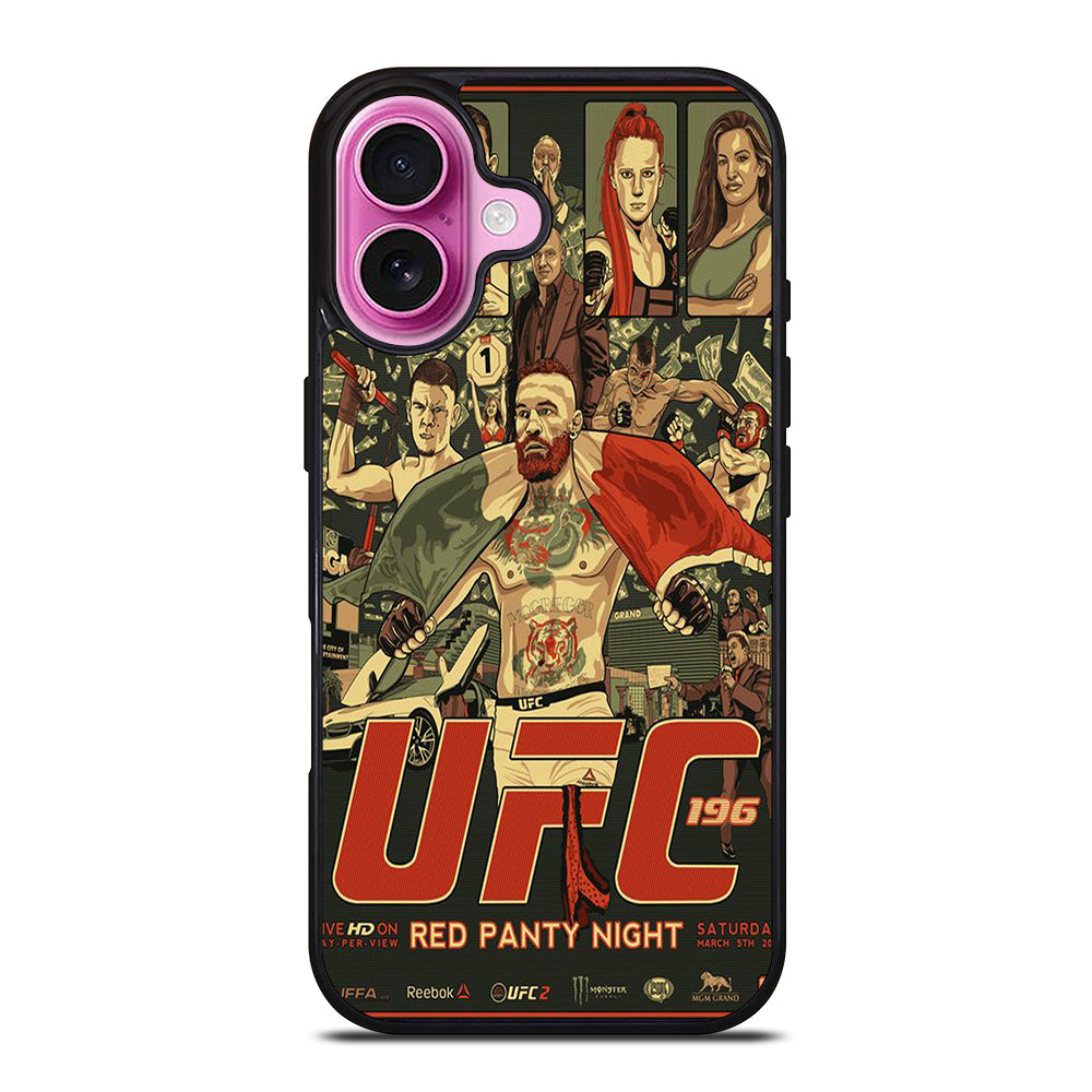 UFC LOGO FIGHTING POSTER iPhone 16 Plus Case Cover