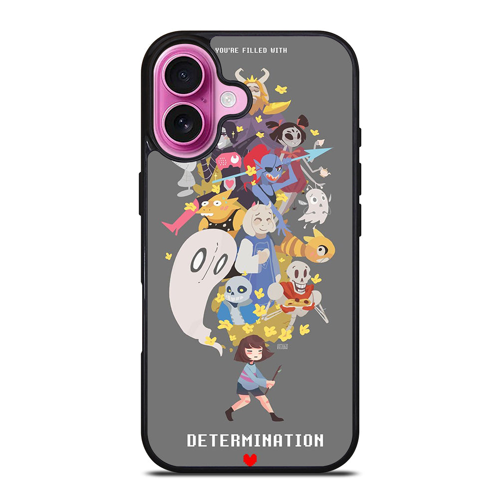 UNDERTALE CHARACTER CARTOON iPhone 16 Plus Case Cover
