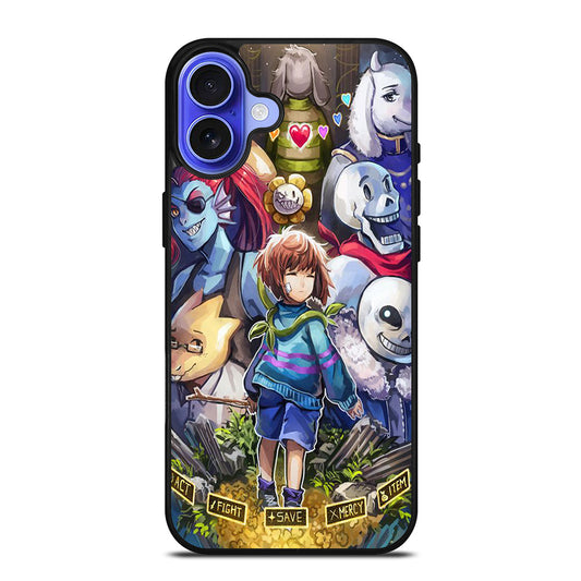 UNDERTALE CHARACTER iPhone 16 Case Cover