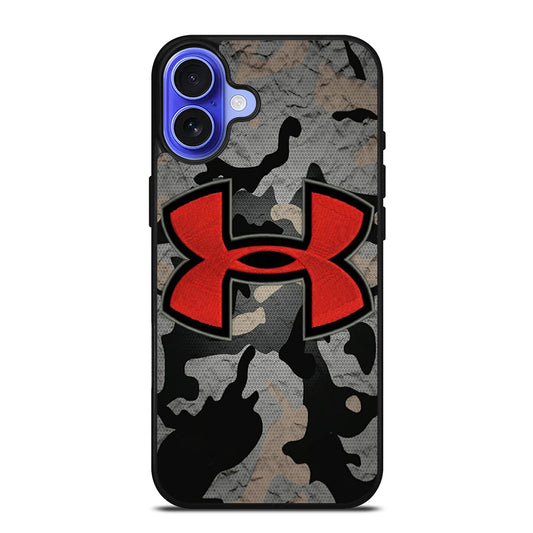 UNDER ARMOUR CAMO RED LOGO iPhone 16 Case Cover