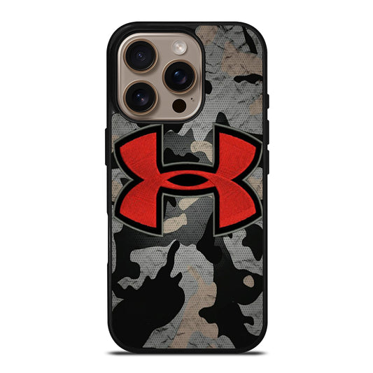 UNDER ARMOUR CAMO RED LOGO iPhone 16 Pro Case Cover