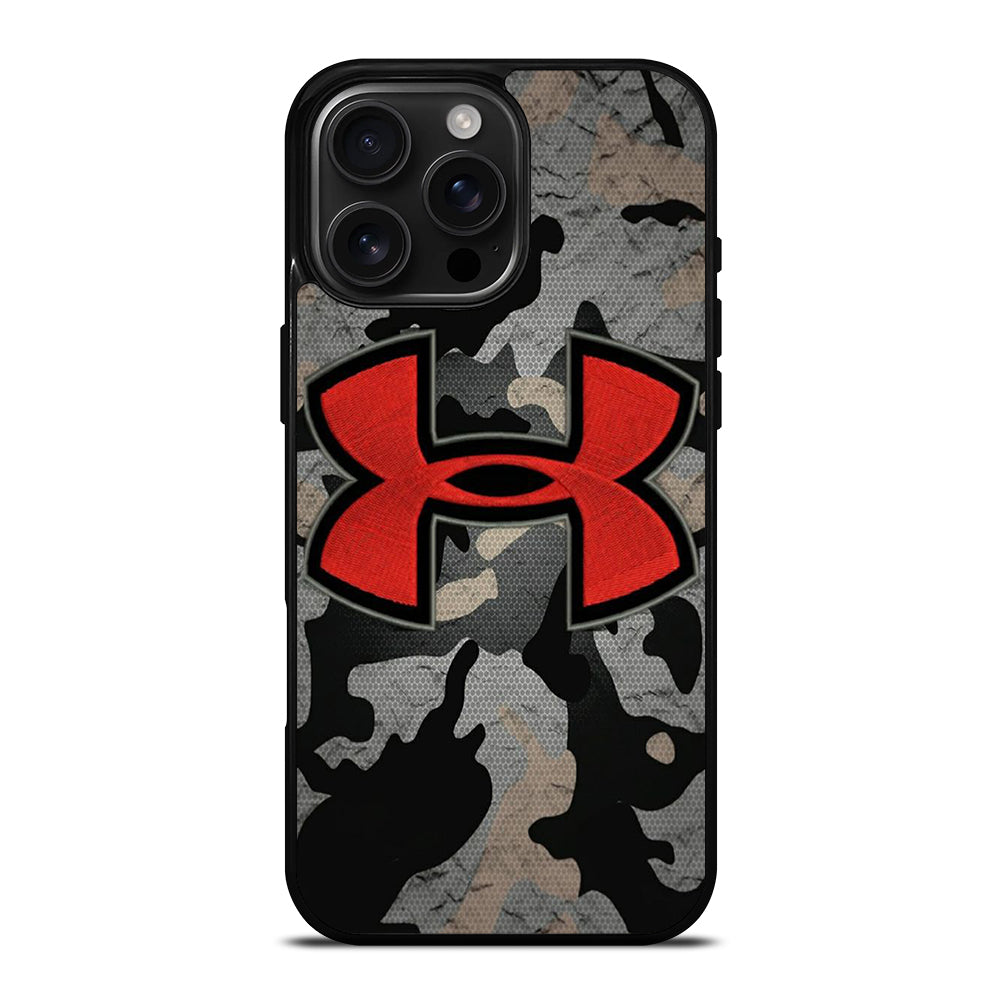 UNDER ARMOUR CAMO RED LOGO iPhone 16 Pro Max Case Cover