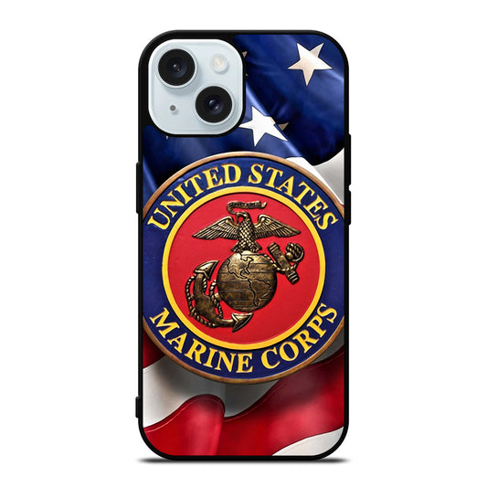 UNITED STATES MARINE CORPS LOGO 1 iPhone 15 Case Cover