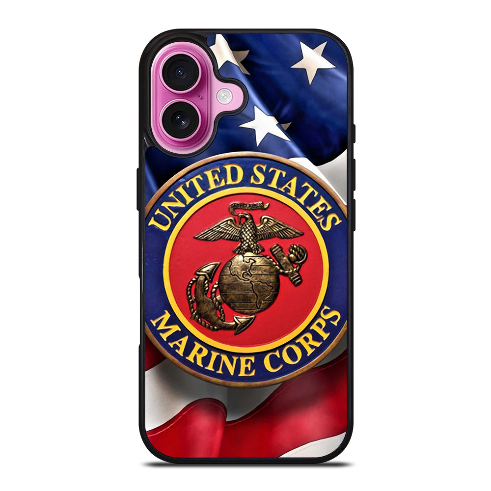 UNITED STATES MARINE CORPS LOGO 1 iPhone 16 Plus Case Cover