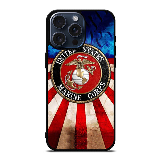 UNITED STATES MARINE CORPS LOGO 2 iPhone 15 Pro Max Case Cover