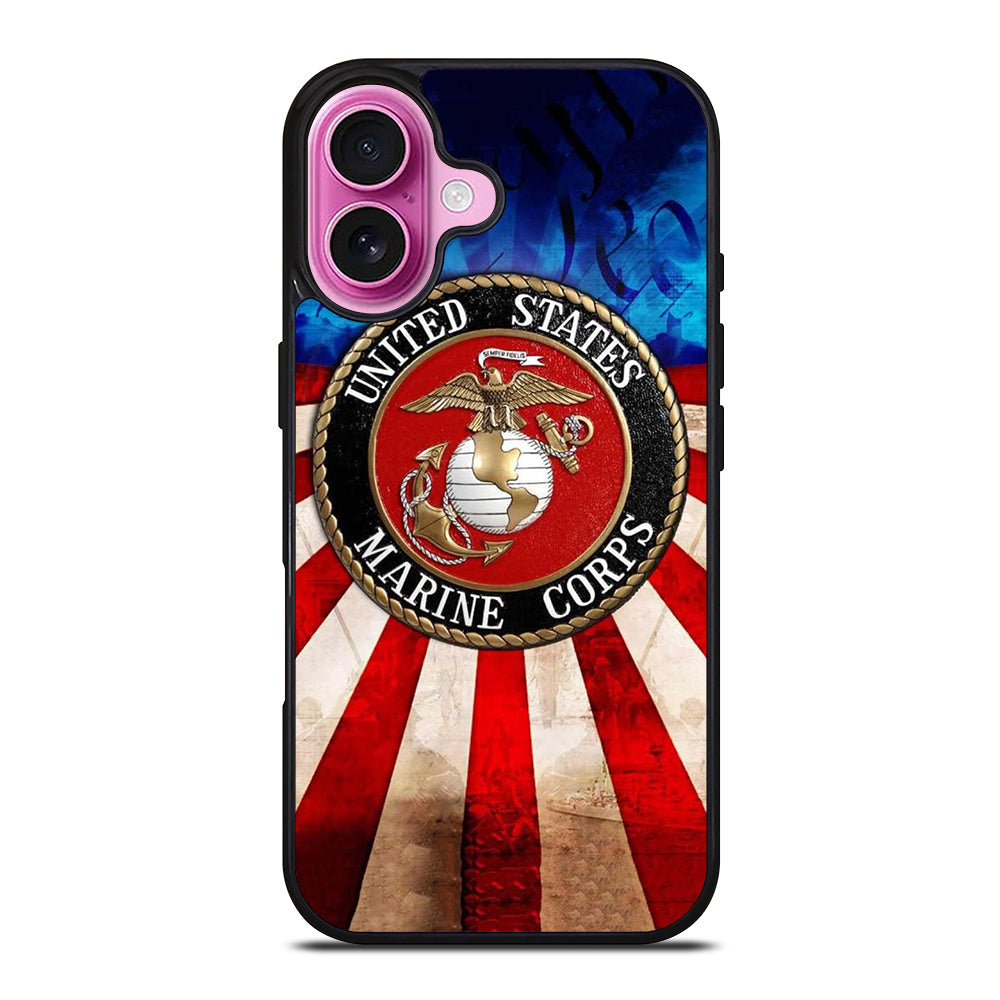 UNITED STATES MARINE CORPS LOGO 2 iPhone 16 Plus Case Cover