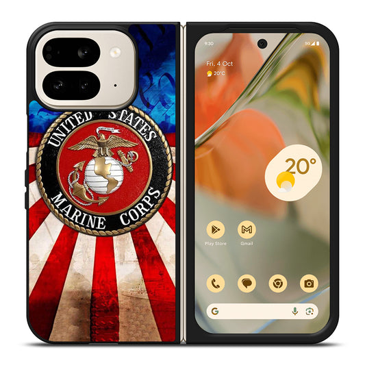 UNITED STATES MARINE CORPS LOGO 2 Google Pixel 9 Pro Fold Case Cover
