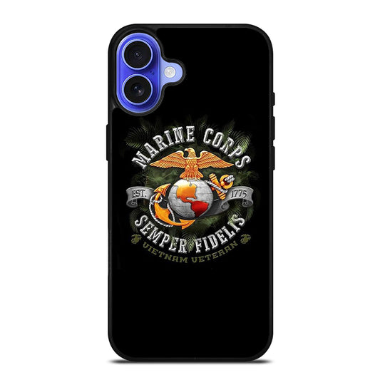 UNITED STATES MARINE CORPS LOGO 3 iPhone 16 Case Cover