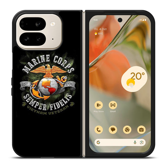 UNITED STATES MARINE CORPS LOGO 3 Google Pixel 9 Pro Fold Case Cover