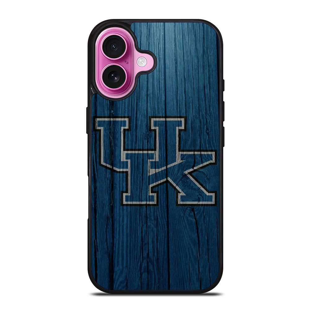 UNIVERSITY OF KENTUCKY UK WOODEN iPhone 16 Plus Case Cover