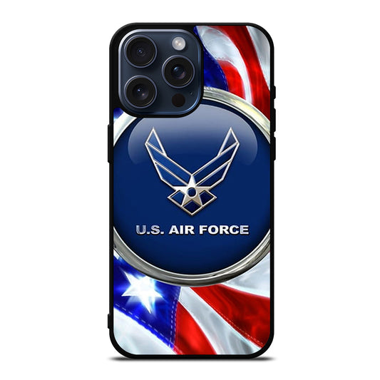 USAF UNITED STATES AIR FORCES EMBLEM iPhone 15 Pro Max Case Cover