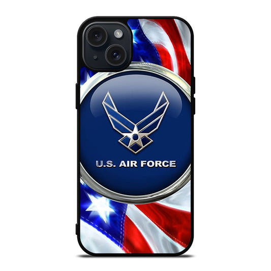 USAF UNITED STATES AIR FORCES EMBLEM iPhone 15 Plus Case Cover