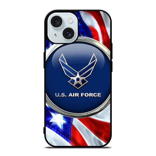 USAF UNITED STATES AIR FORCES EMBLEM iPhone 15 Case Cover