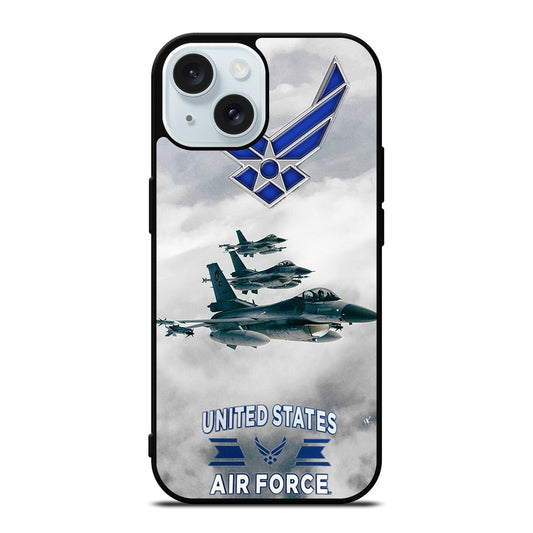 USAF UNITED STATES AIR FORCES iPhone 15 Case Cover