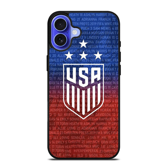 USA SOCCER TEAM SYMBOL 3 iPhone 16 Case Cover
