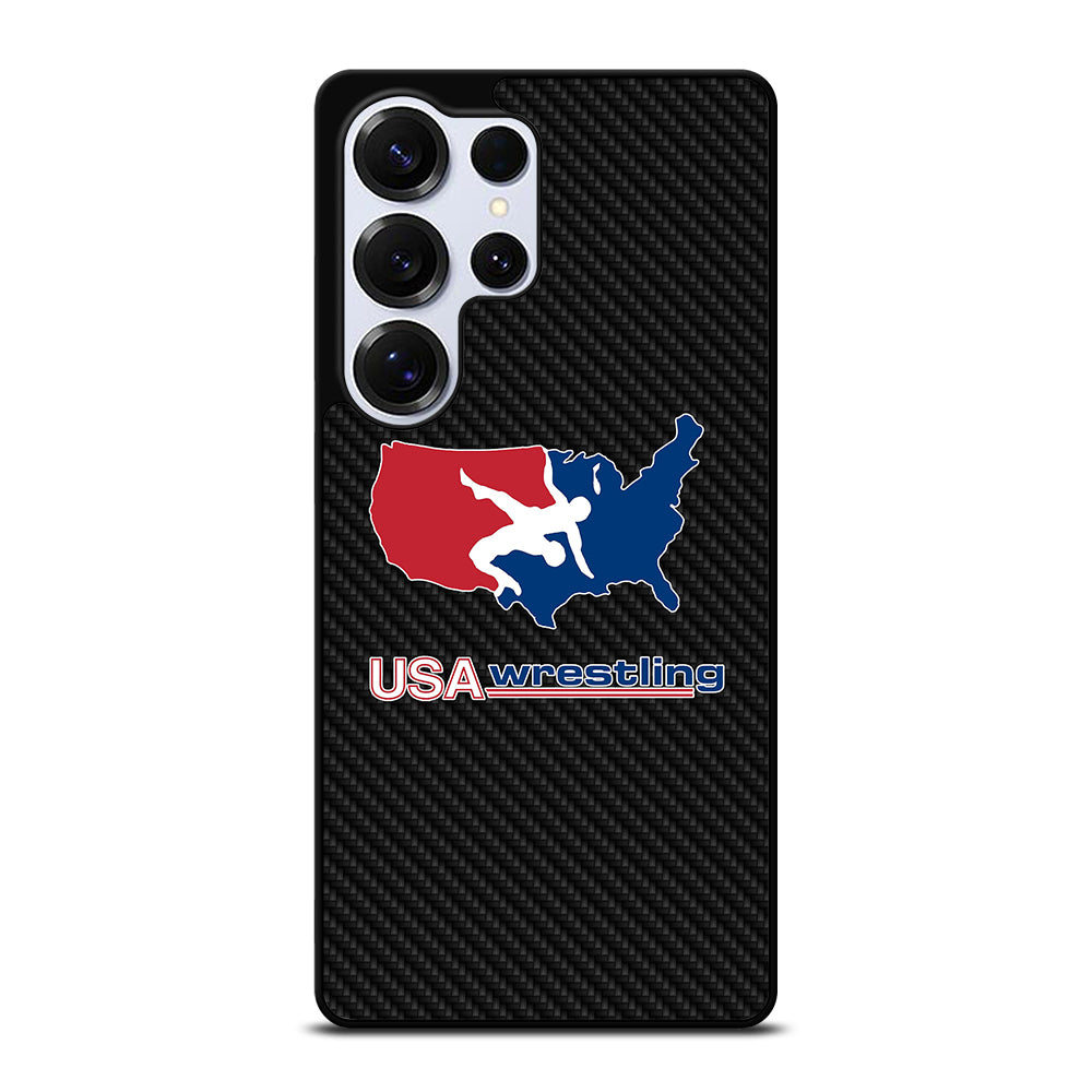 USA WRESTLING CARBON LOGO Samsung Galaxy S25 Ultra Case Cover