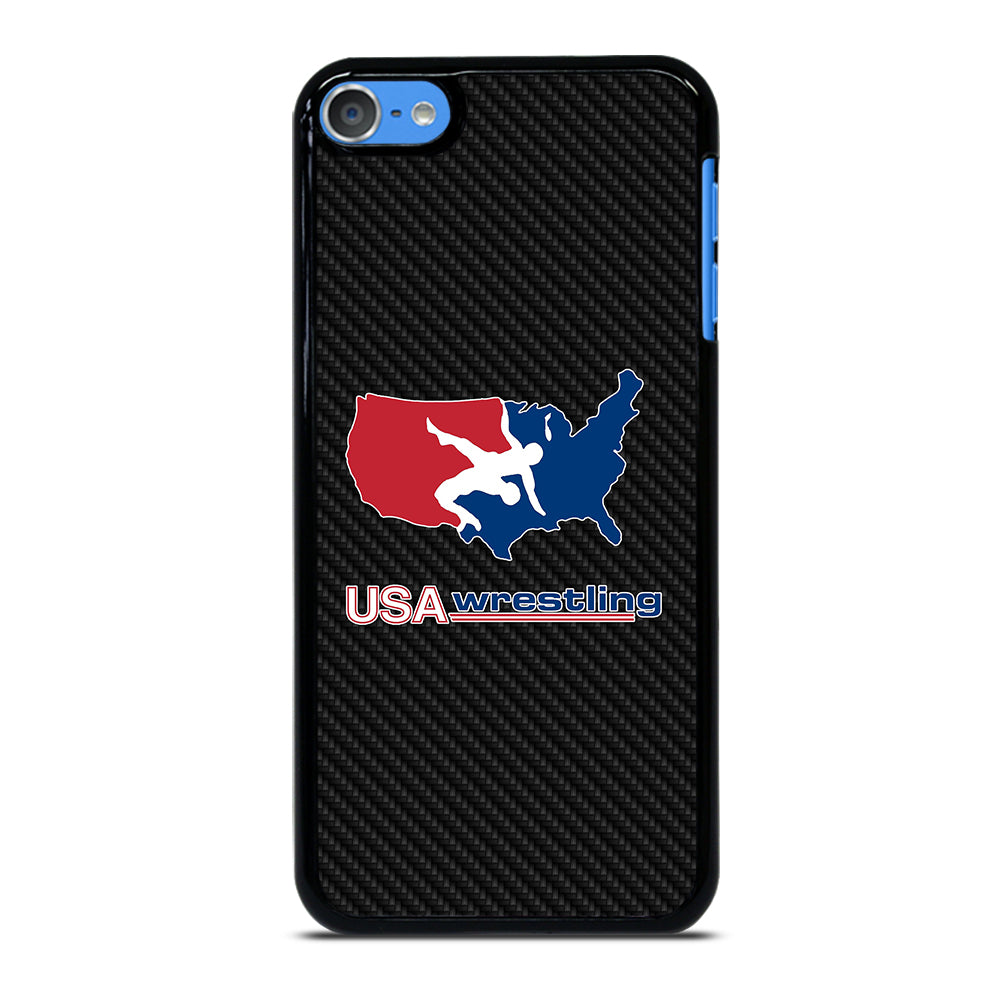 USA WRESTLING CARBON LOGO iPod Touch 7 Case Cover