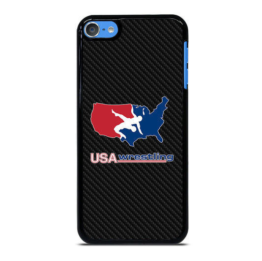 USA WRESTLING CARBON LOGO iPod Touch 7 Case Cover