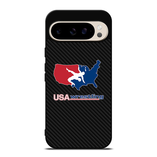 USA WRESTLING CARBON LOGO Google Pixel 9 Pro Case Cover