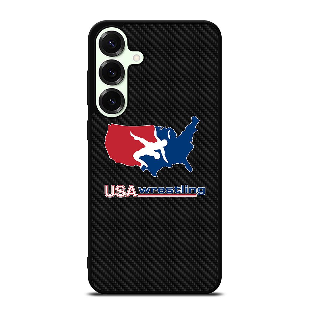 USA WRESTLING CARBON LOGO Samsung Galaxy S25 Plus Case Cover
