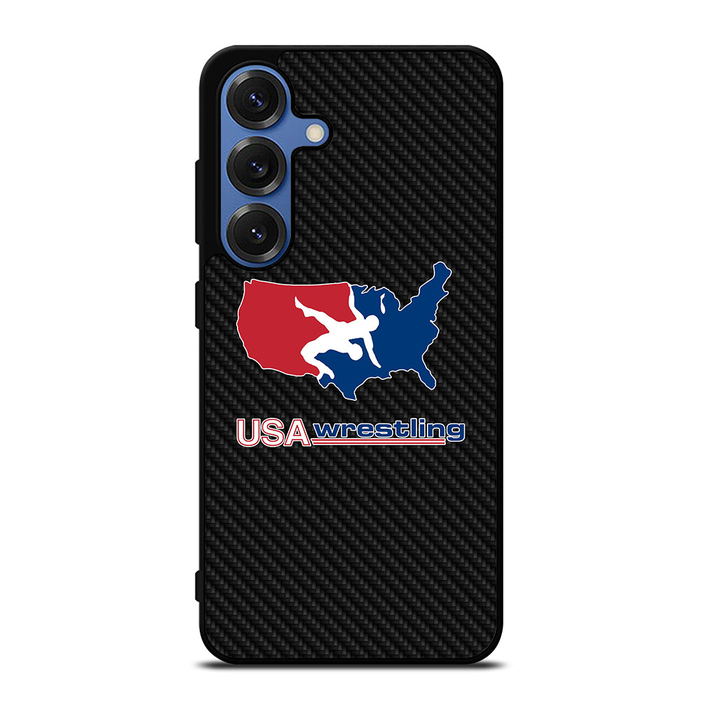 USA WRESTLING CARBON LOGO Samsung Galaxy S26 Case Cover