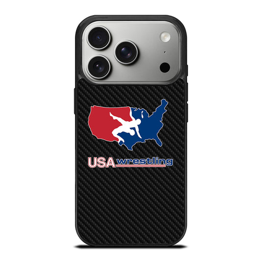 USA WRESTLING CARBON LOGO iPhone 17 Pro Case Cover