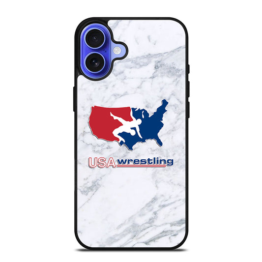 USA WRESTLING MARBLE iPhone 16 Case Cover