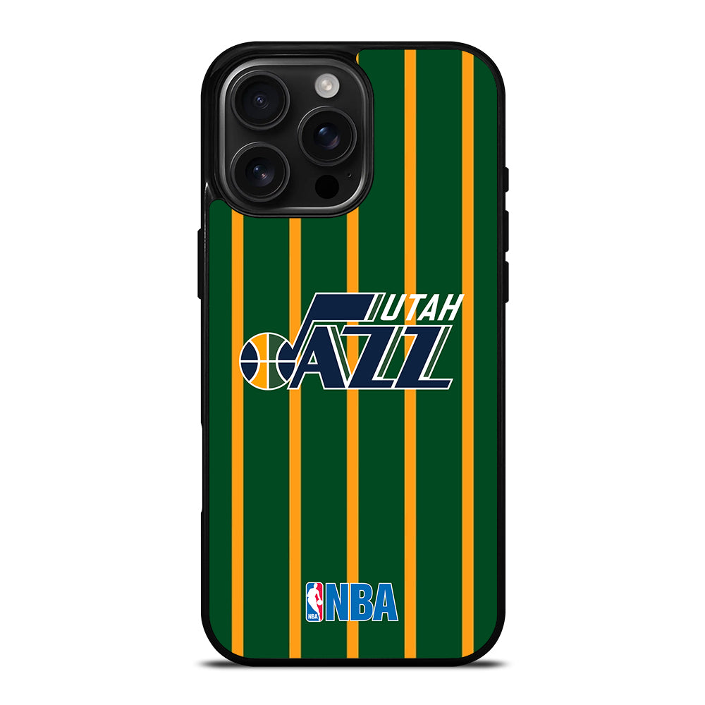 UTAH JAZZ STRIPE LOGO iPhone 16 Pro Max Case Cover