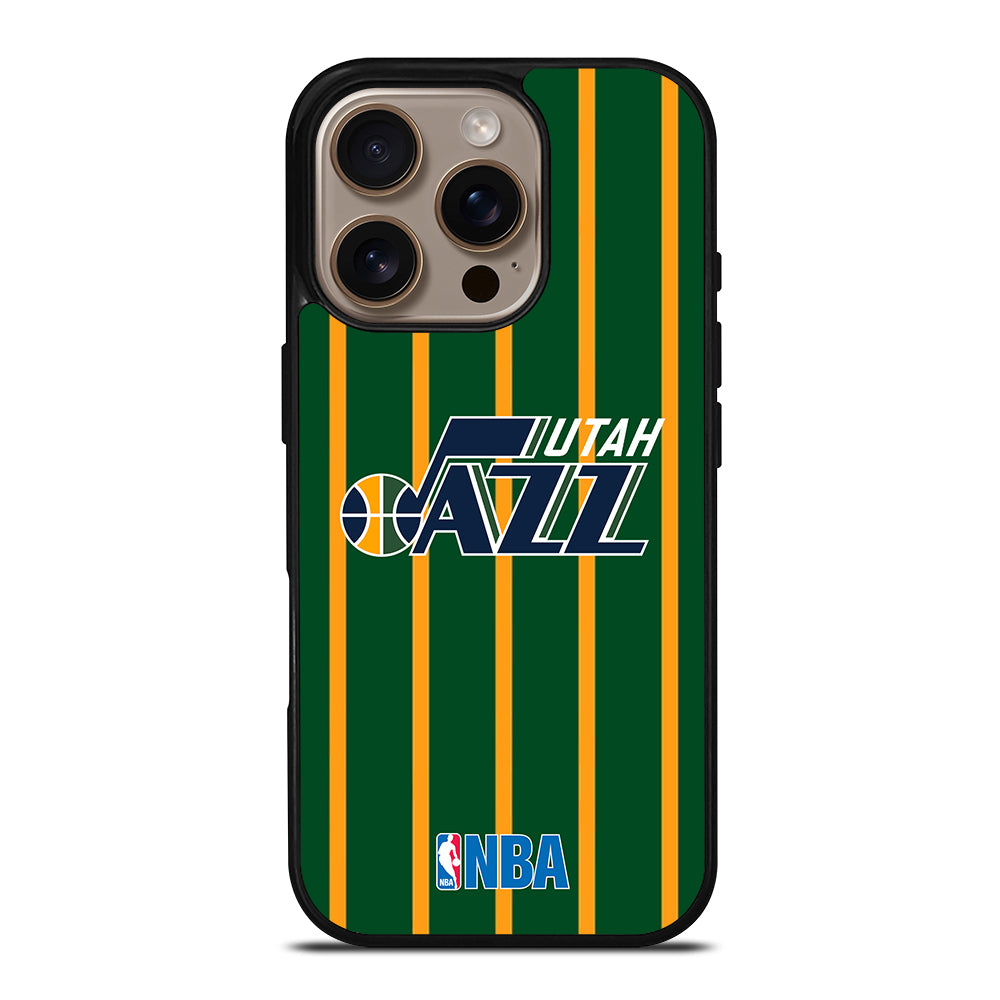 UTAH JAZZ STRIPE LOGO iPhone 16 Pro Case Cover