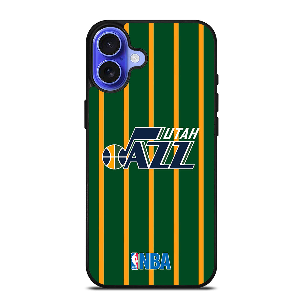 UTAH JAZZ STRIPE LOGO iPhone 16 Case Cover