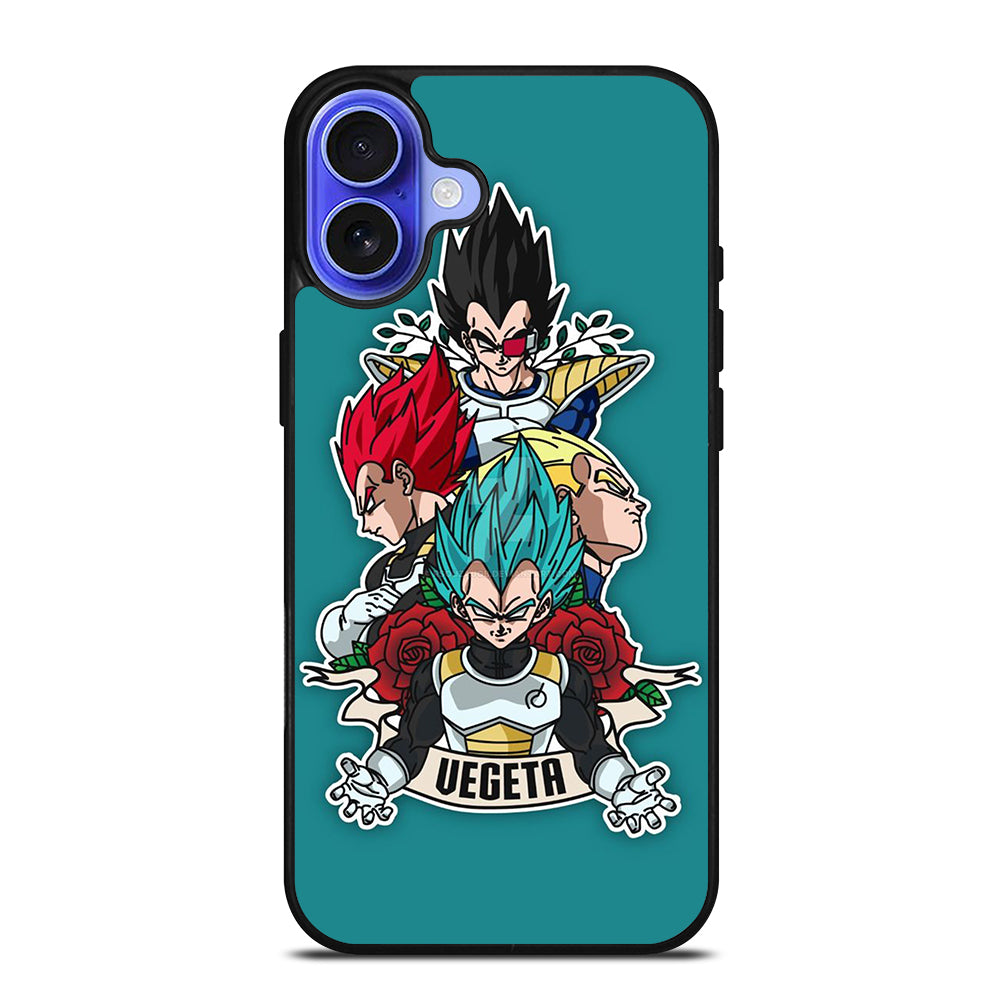 VEGETA ALL SSJ DRAGON BALL SUPER iPhone 16 Case Cover