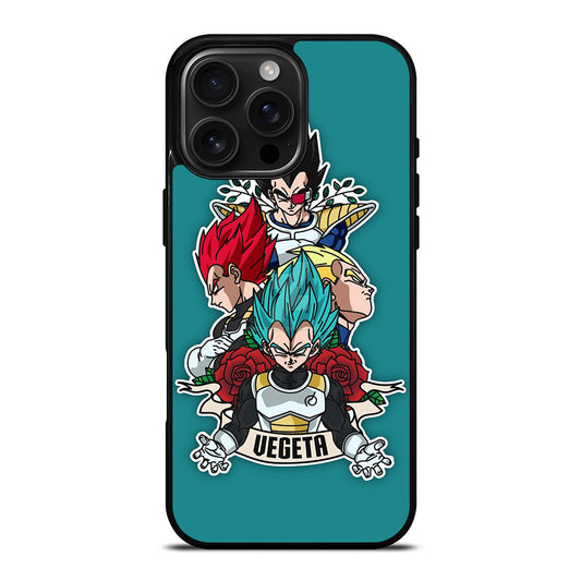 VEGETA ALL SSJ DRAGON BALL SUPER iPhone 16 Pro Max Case Cover