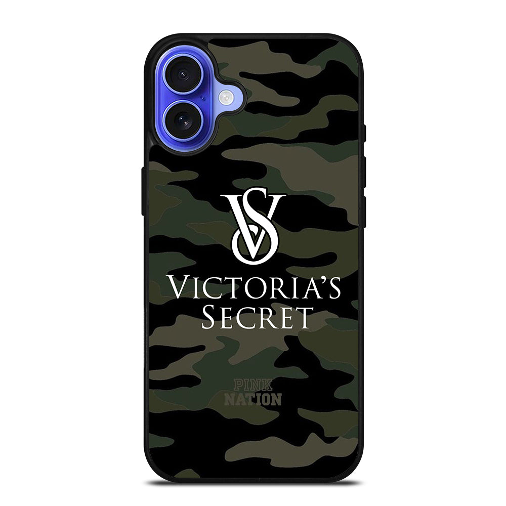 VICTORIA'S SECRET CAMO LOGO 2 iPhone 16 Case Cover