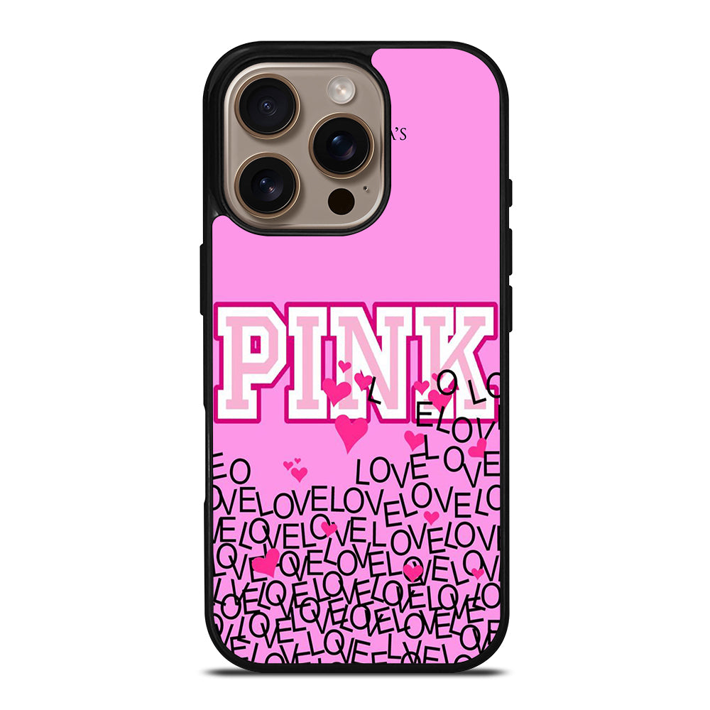 VICTORIA'S SECRET PINK LOVE iPhone 16 Pro Case Cover