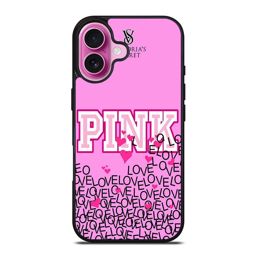 VICTORIA'S SECRET PINK LOVE iPhone 16 Plus Case Cover