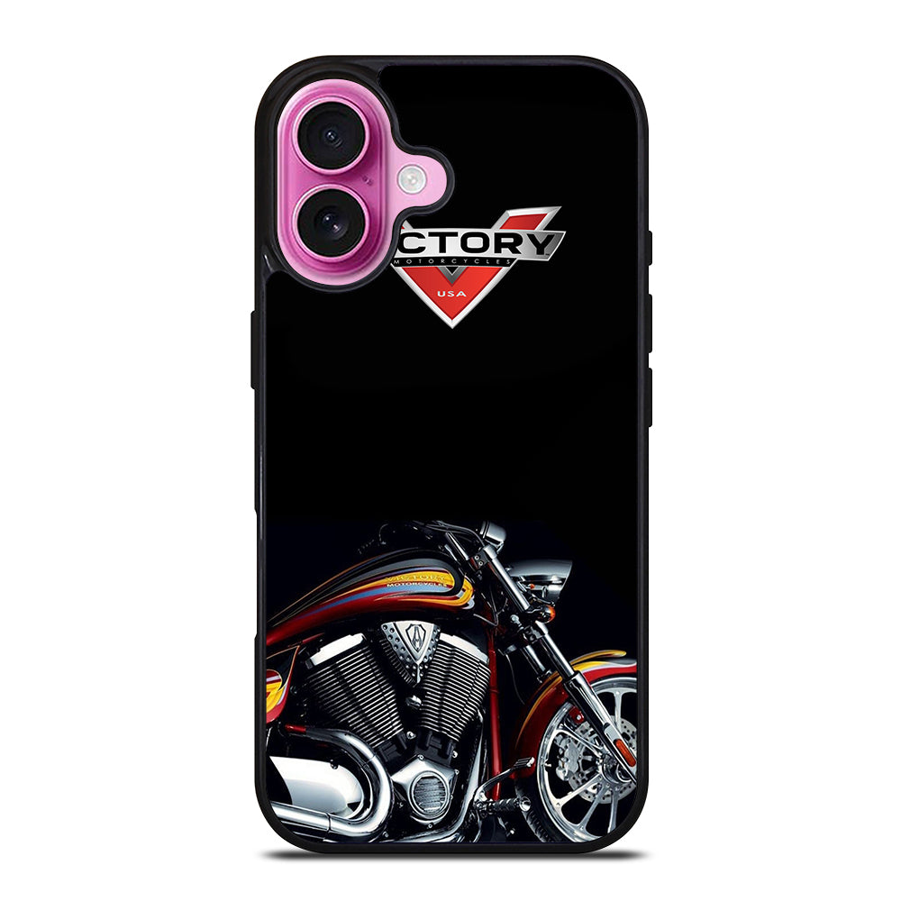 VICTORY LOGO MOTORCYCLE iPhone 16 Plus Case Cover