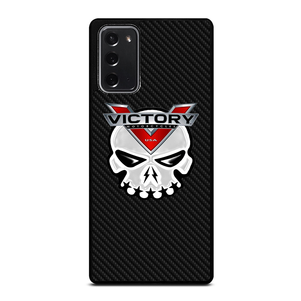 VICTORY MOTOR SKULL LOGO CARBON Samsung Galaxy Note 20 Case Cover