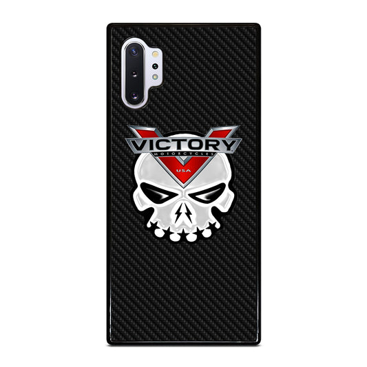 VICTORY MOTOR SKULL LOGO CARBON Samsung Galaxy Note 10 Plus Case Cover