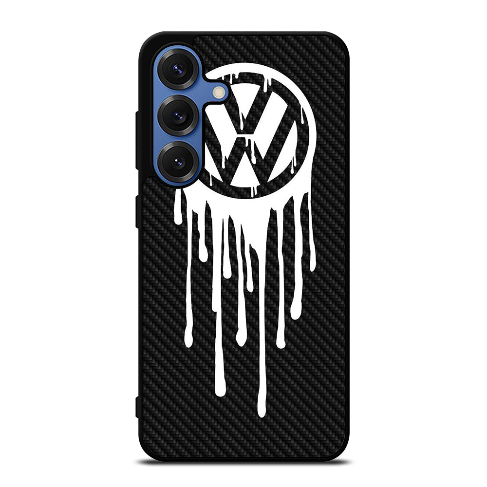 VOLKSWAGEN VW LOGO CARBON Samsung Galaxy S25 Case Cover