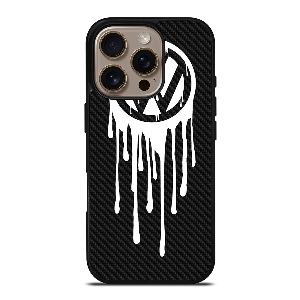 VOLKSWAGEN VW LOGO CARBON iPhone 16 Pro Case Cover