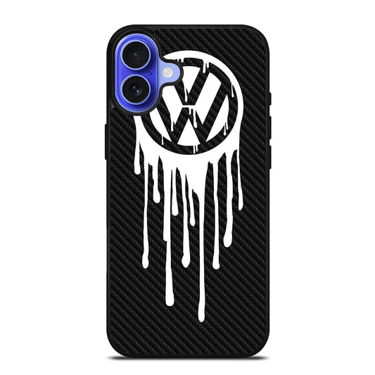VOLKSWAGEN VW LOGO CARBON iPhone 16 Case Cover