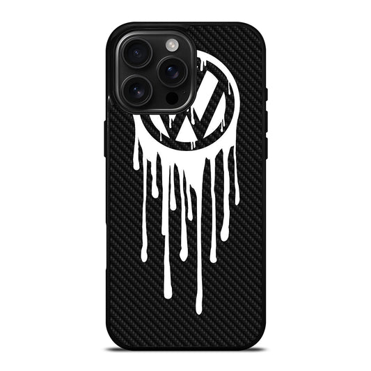 VOLKSWAGEN VW LOGO CARBON iPhone 16 Pro Max Case Cover