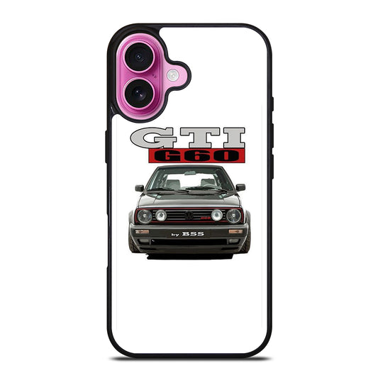 VW VOLKSWAGEN GTI CAR BLACK iPhone 16 Plus Case Cover