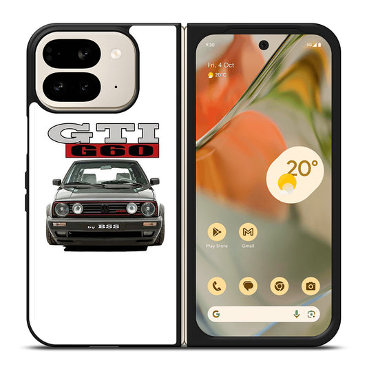 VW VOLKSWAGEN GTI CAR BLACK Google Pixel 9 Pro Fold Case Cover